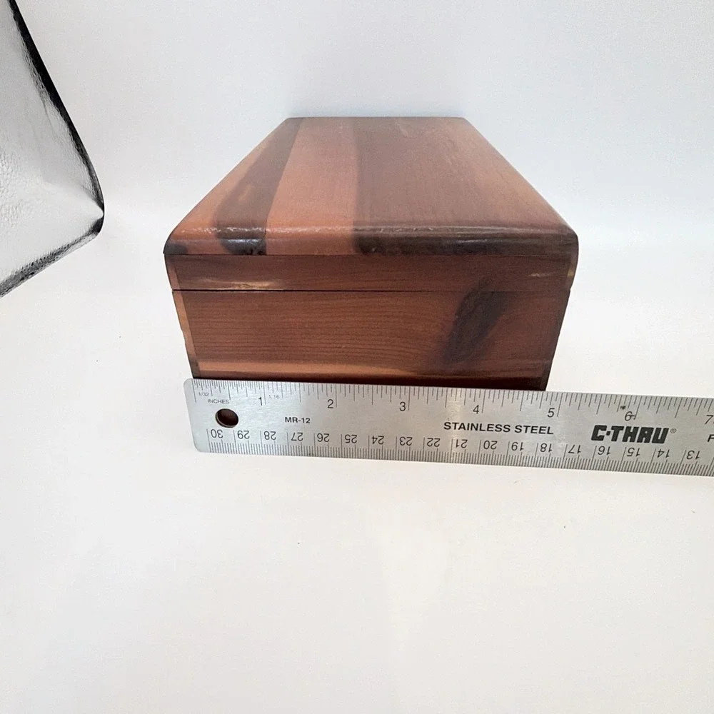Cedar Chest Lane Cedar Wood Trinket Box Miniature Chest Hinged Lid PHX AZ
